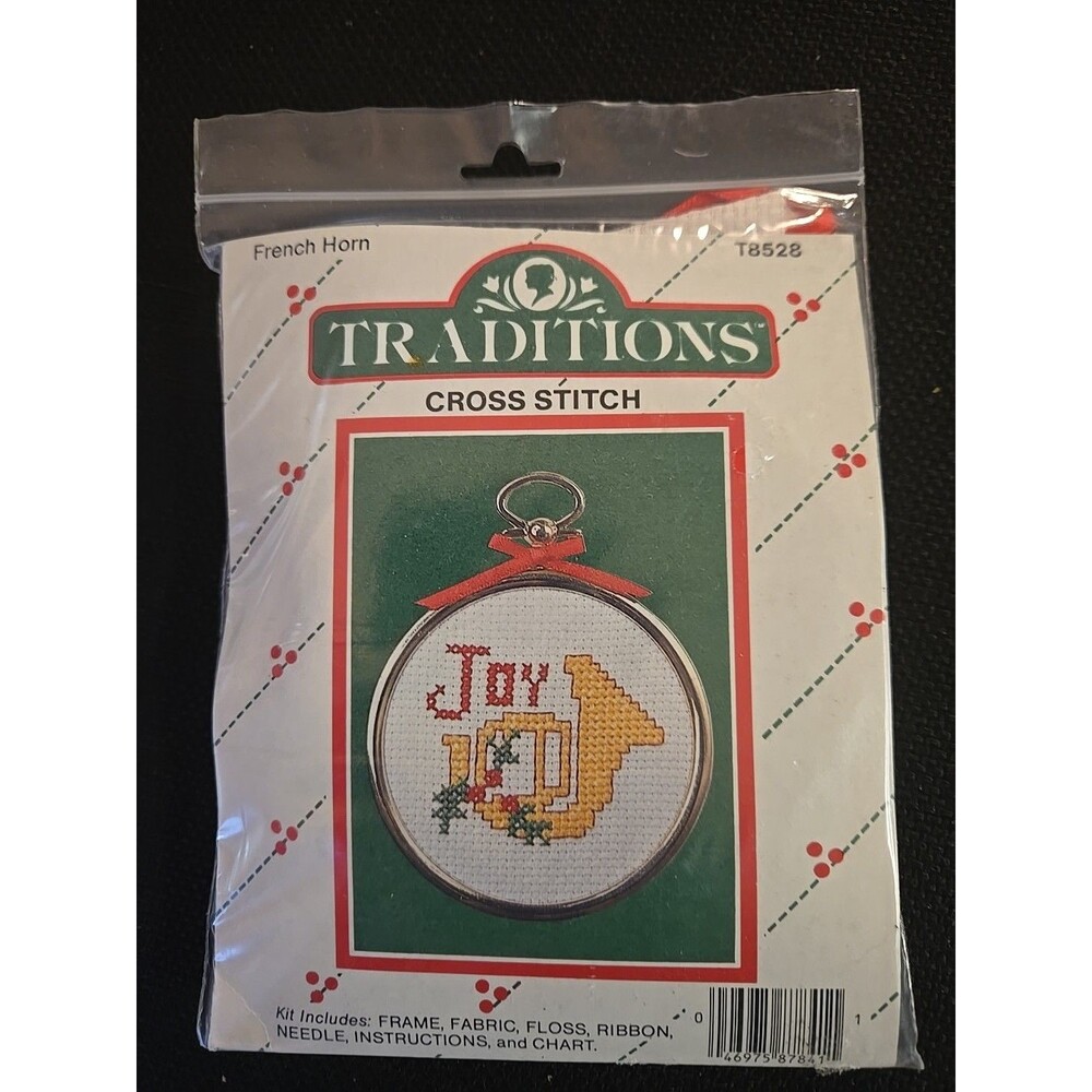 Traditions Cross Stitch Kit T828 French Horn Ornament (New)
